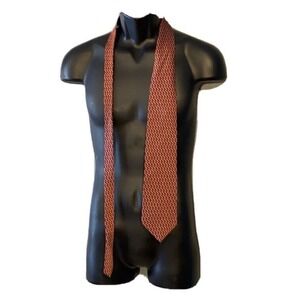 Graham‎ & Locwood London England Men's Silk 100% Tie Red circles